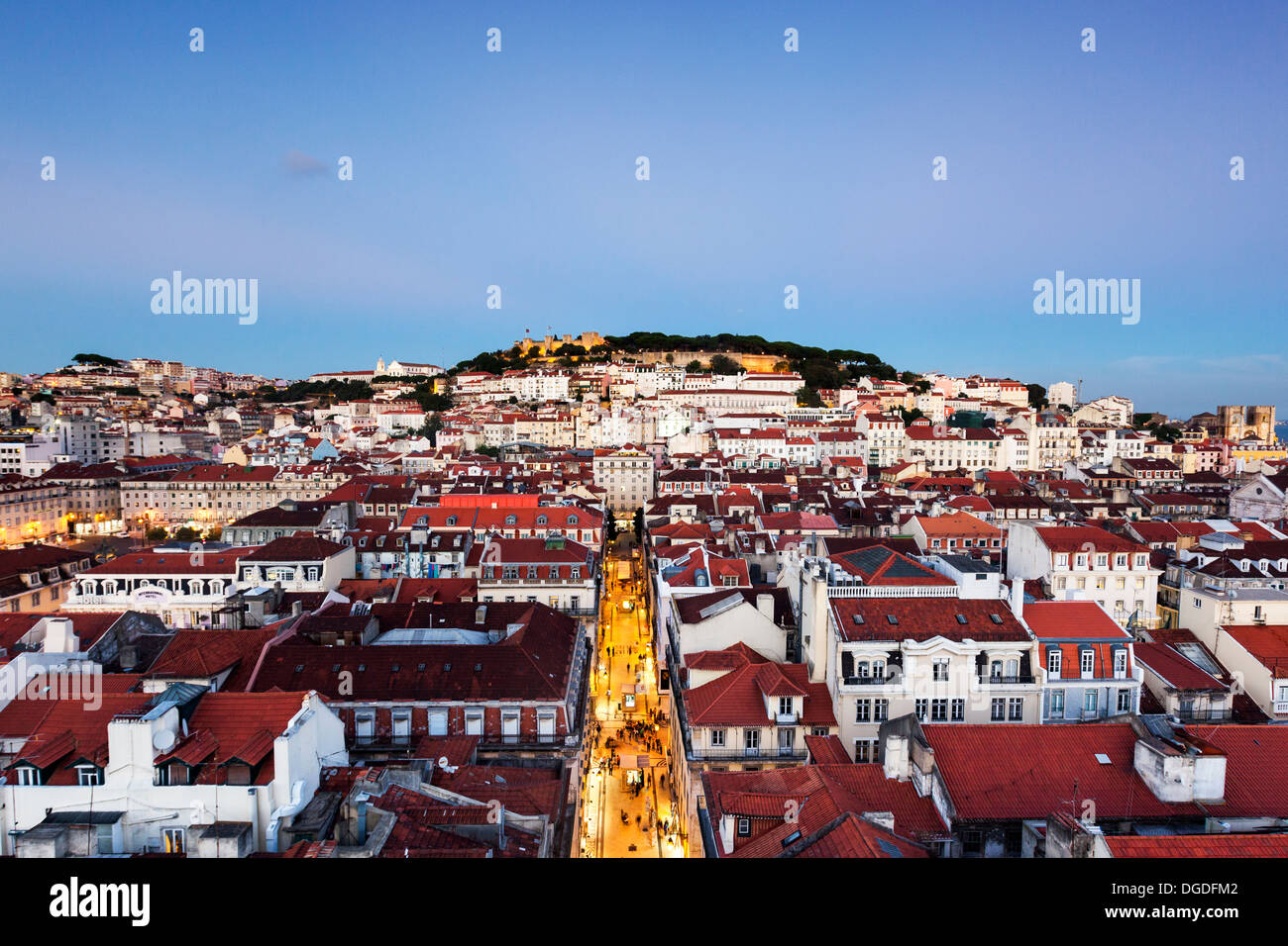 S. Jorge Castle and the Cathedral, Lisbon, Portugal, Europe Stock Photo