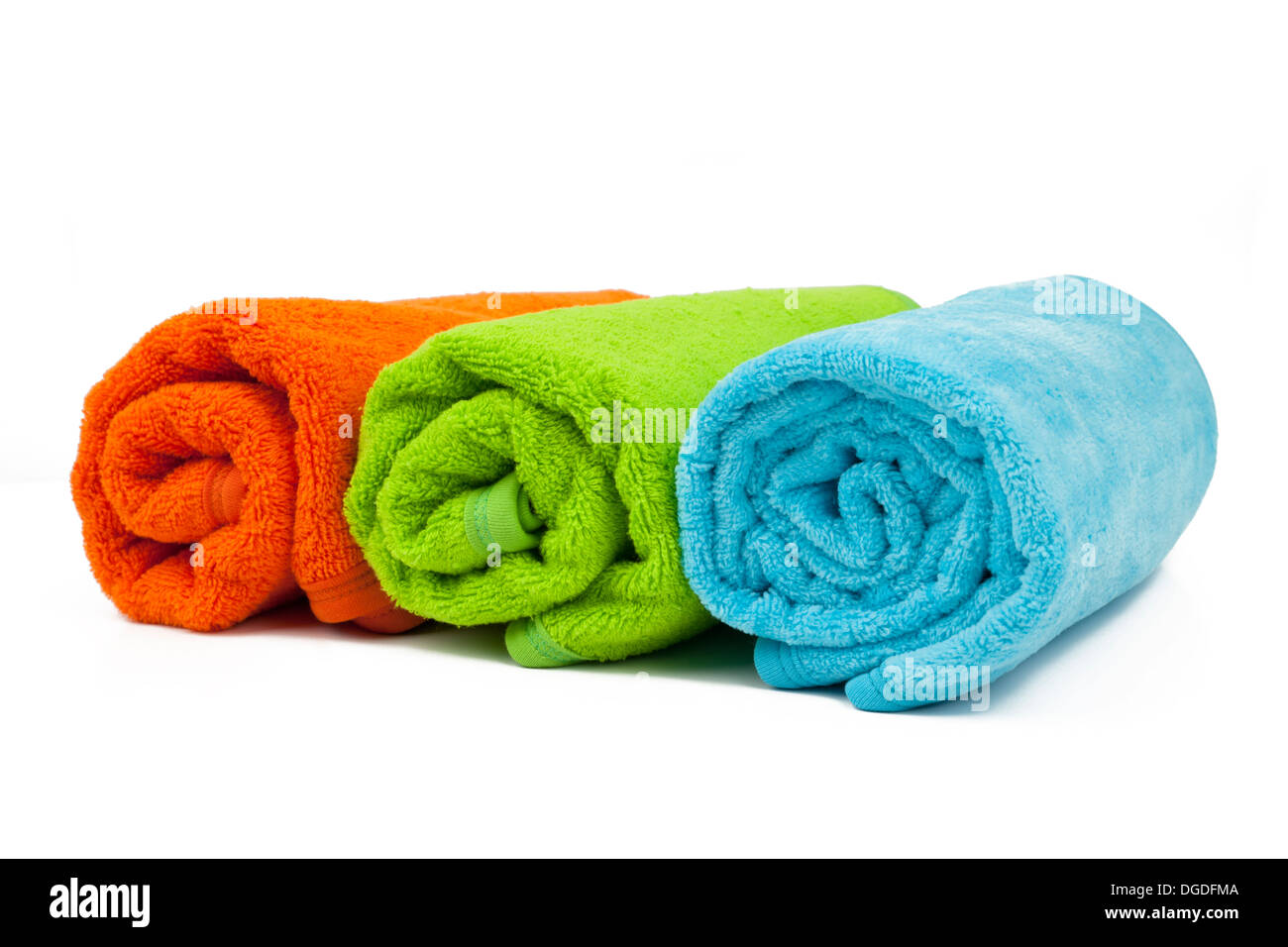 towel isolated Stock Photo