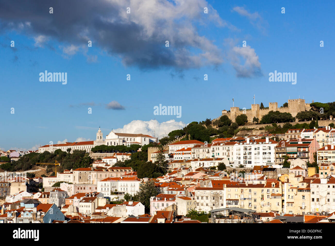 S. Jorge Castle, Lisbon, Portugal, Europe Stock Photo