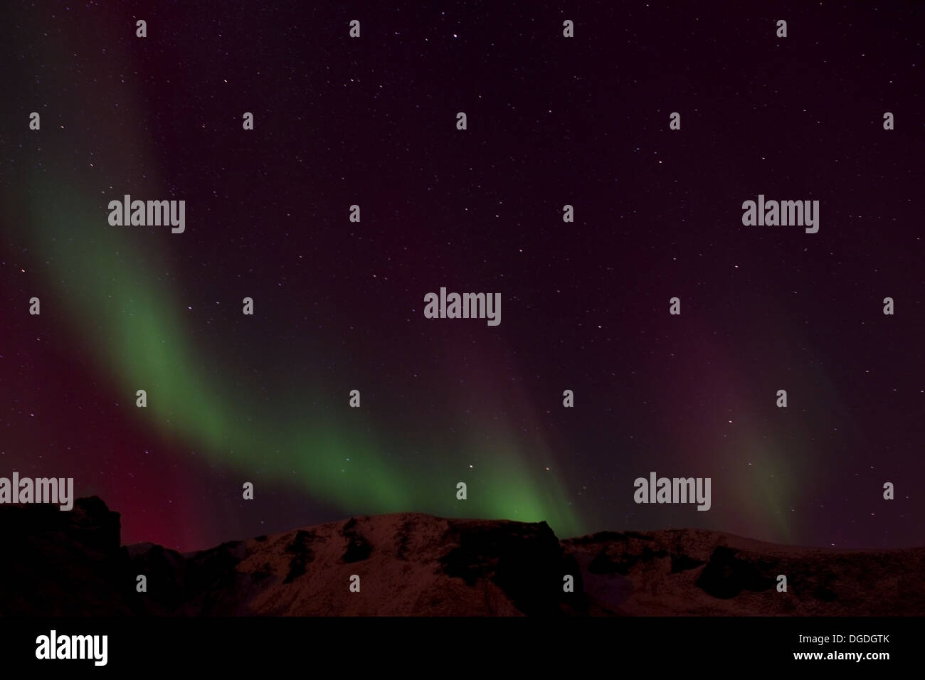 Northern lights in Iceland Stock Photo Alamy