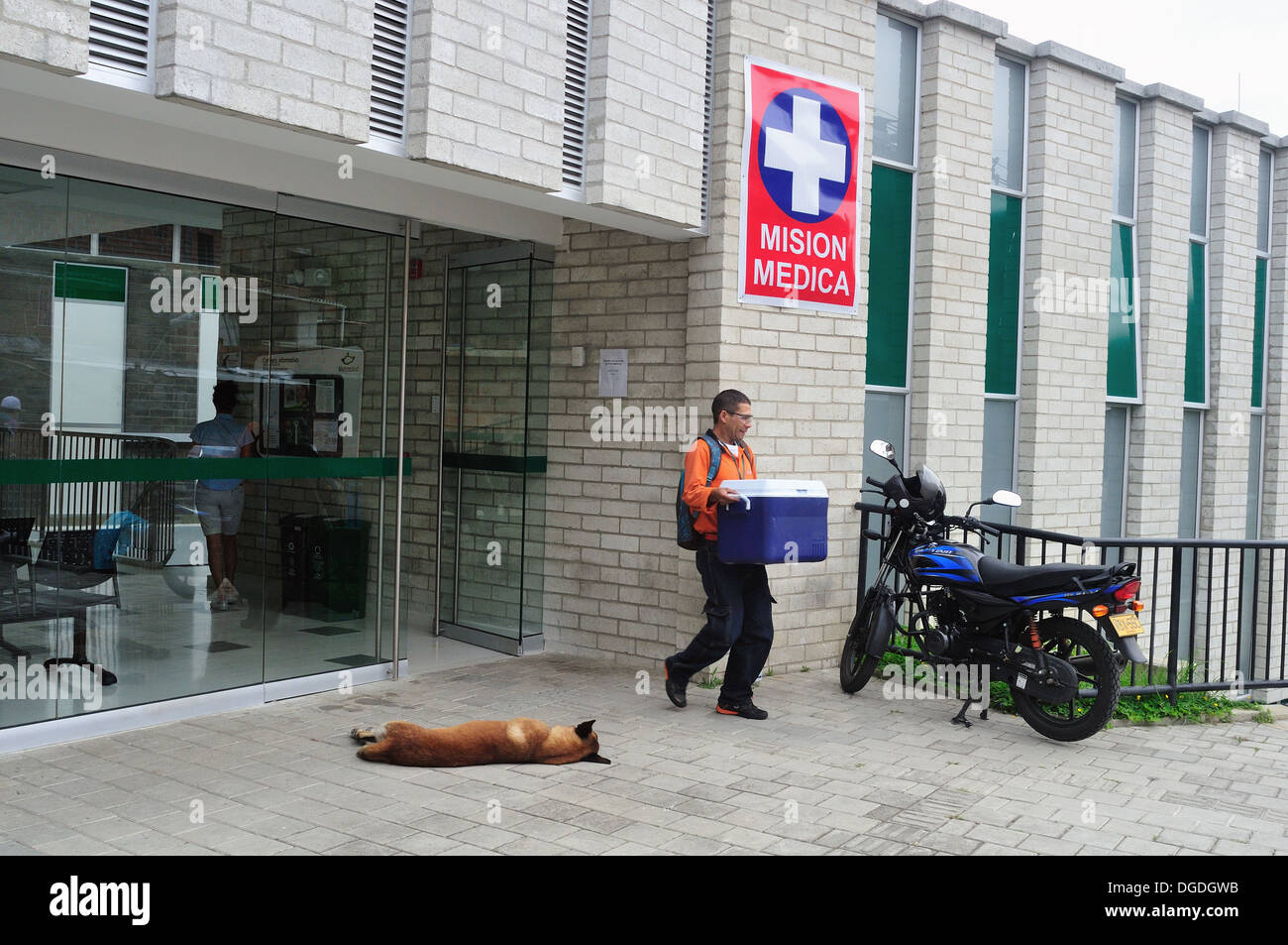 Health Center in COMUNA 13 - 20 de Julio district in MEDELLIN .Department of Antioquia. COLOMBIA Stock Photo