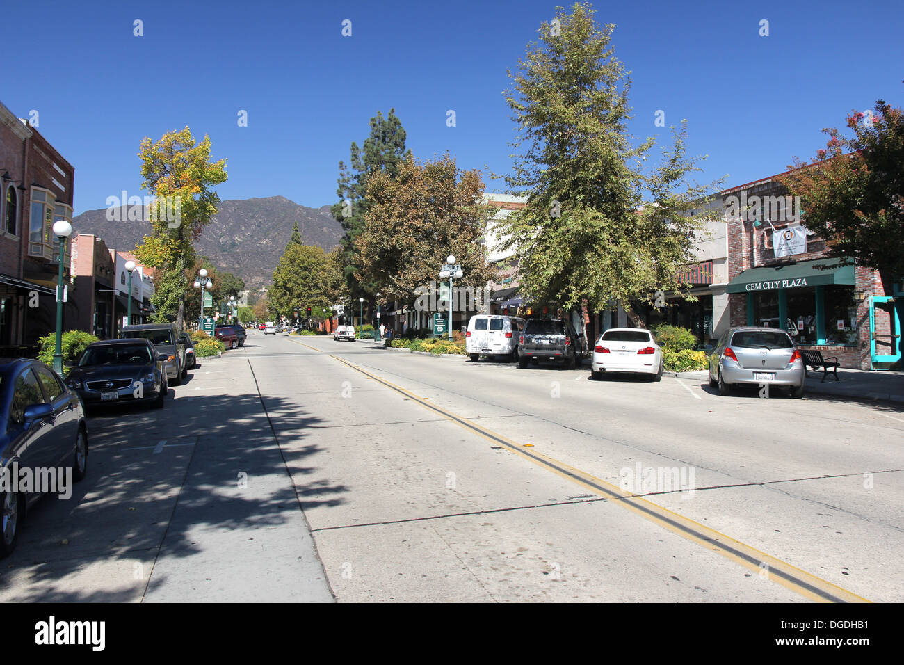 Myrtle Avenue, Downtown Monrovia, California Stock Photo Alamy