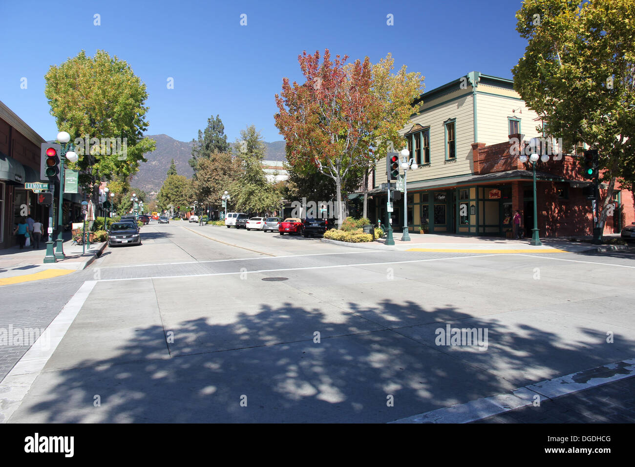 Myrtle Avenue, Downtown Monrovia, California Stock Photo Alamy