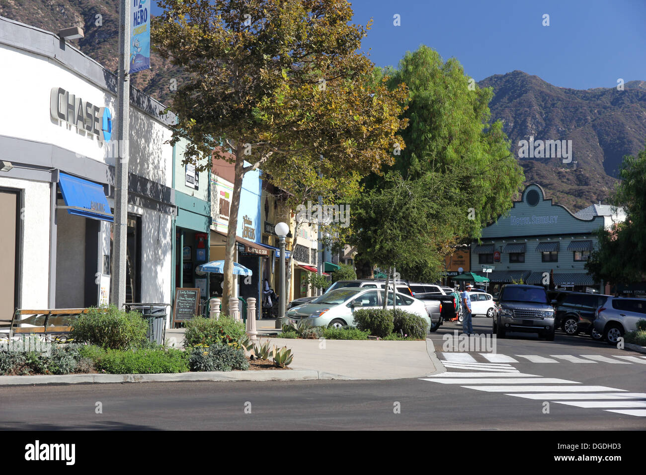 Downtown Sierra Madre, California Stock Photo Alamy
