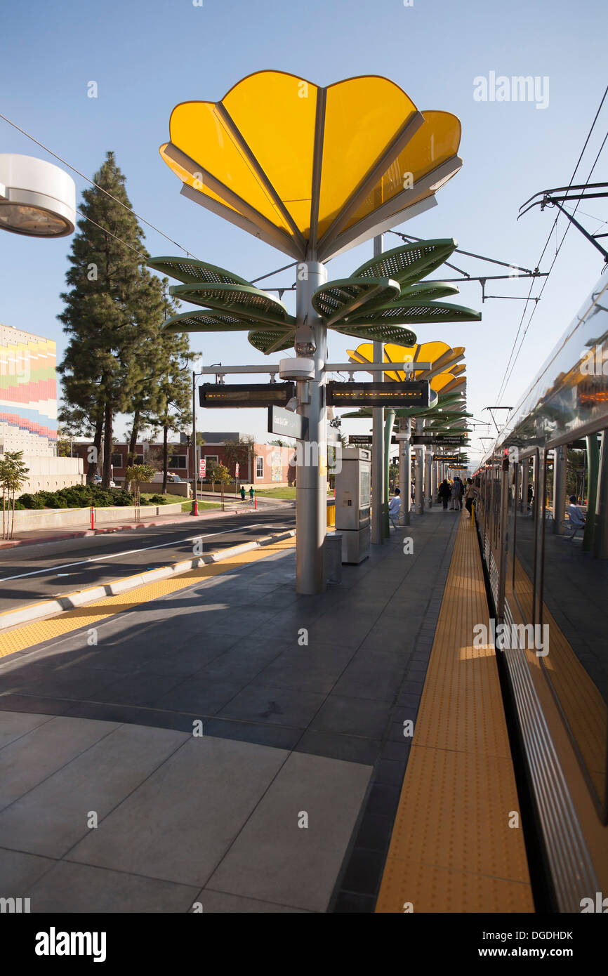 Los Angeles Metro Gold Line Stations Stock Photo