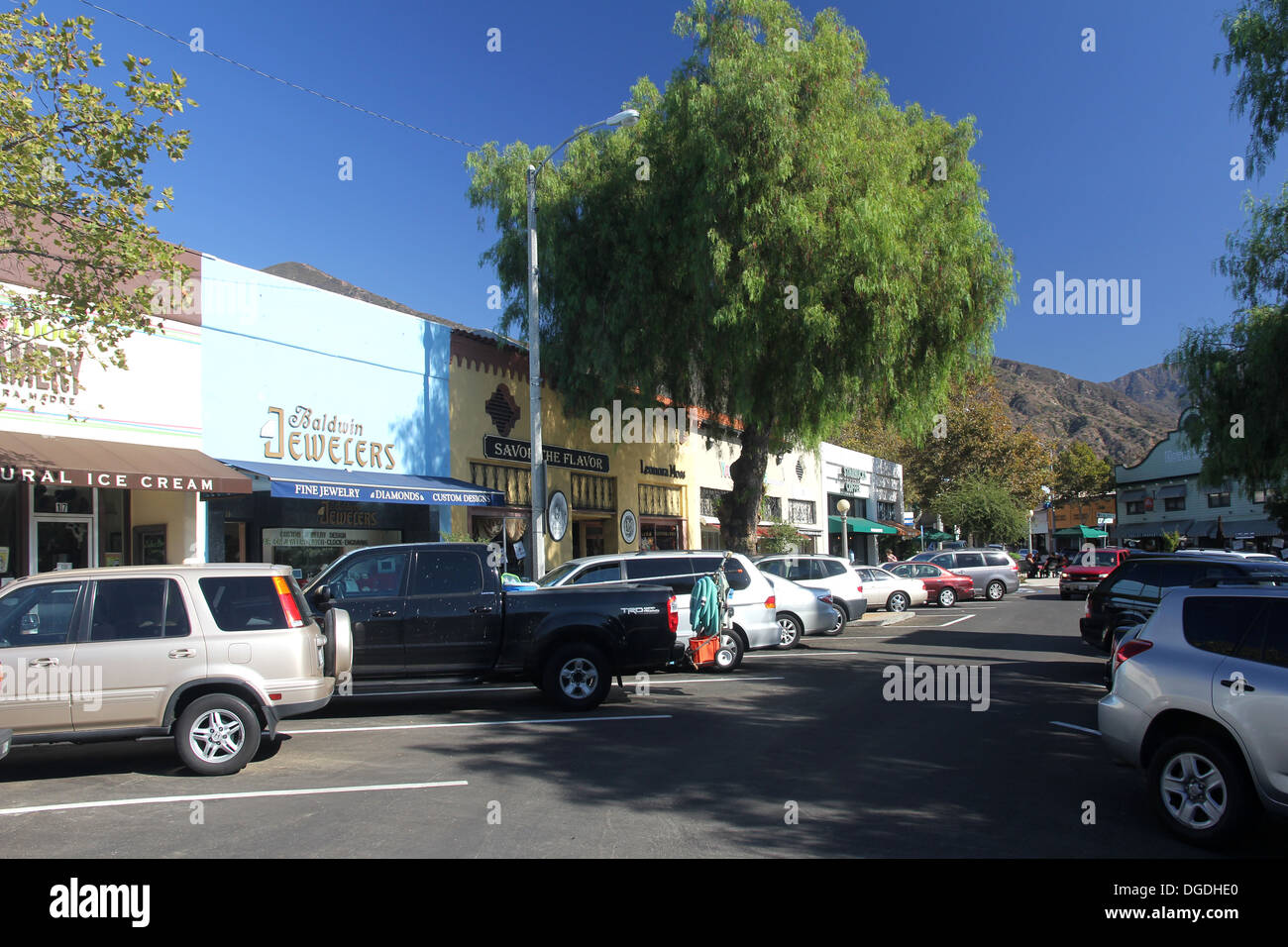 Downtown Sierra Madre, California Stock Photo Alamy