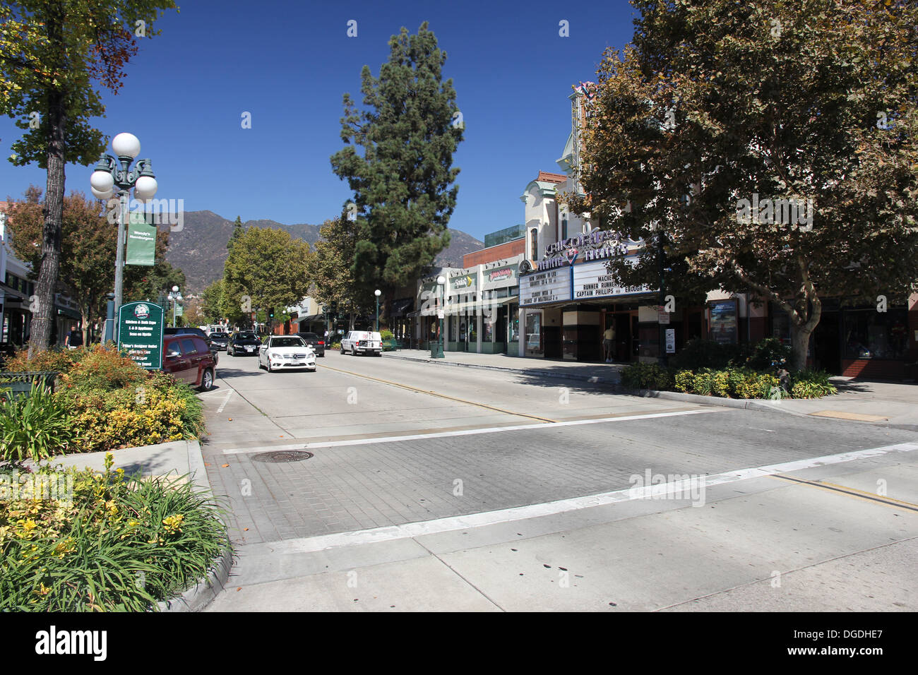 Myrtle Avenue, Downtown Monrovia, California Stock Photo Alamy