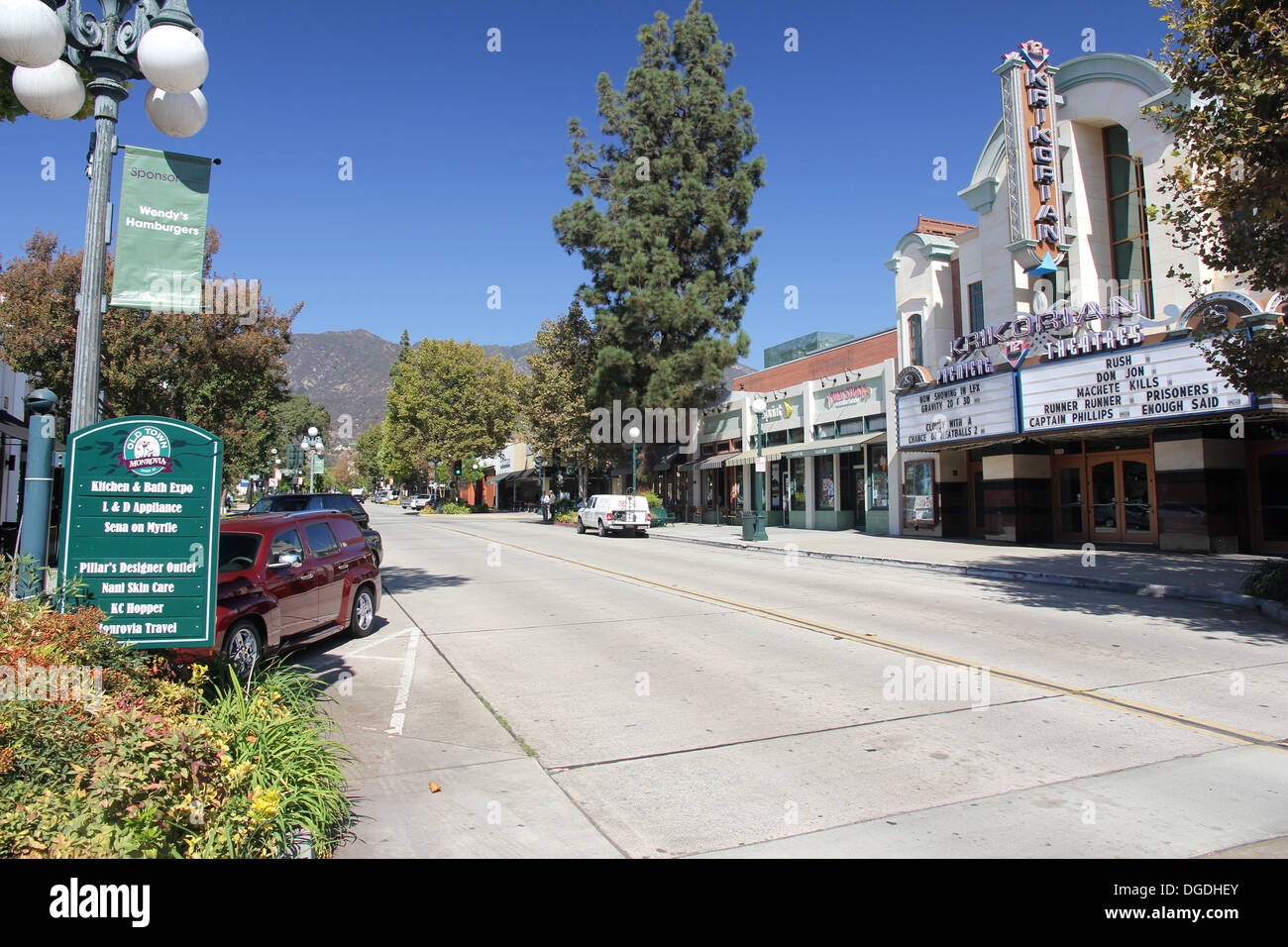 Myrtle Avenue, Downtown Monrovia, California Stock Photo Alamy