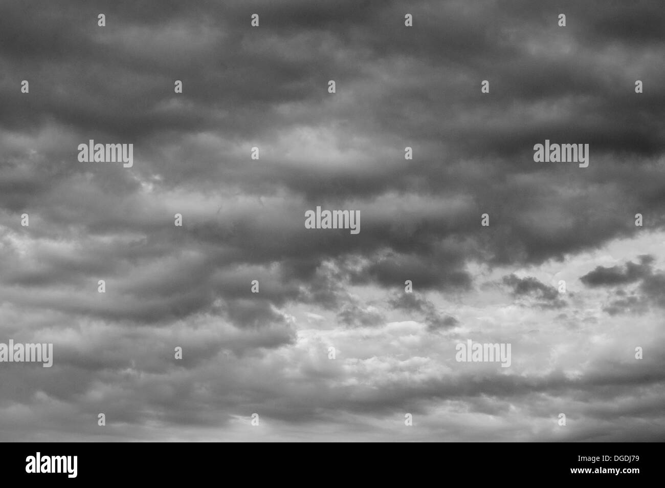 White clouds sky background Black and White Stock Photos & Images - Alamy
