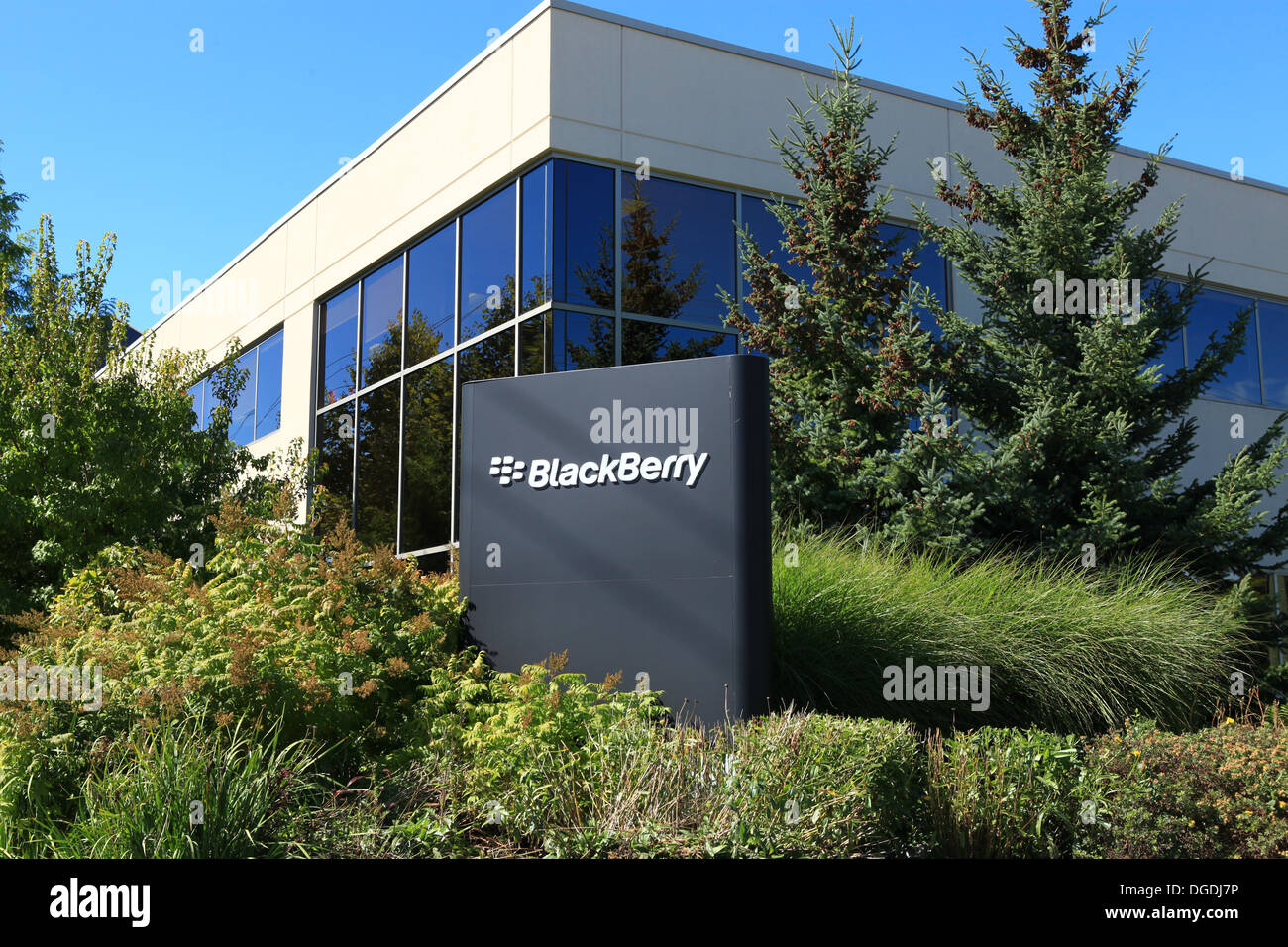 BlackBerry corporate office in Waterloo, Ontario, Canada Stock Photo