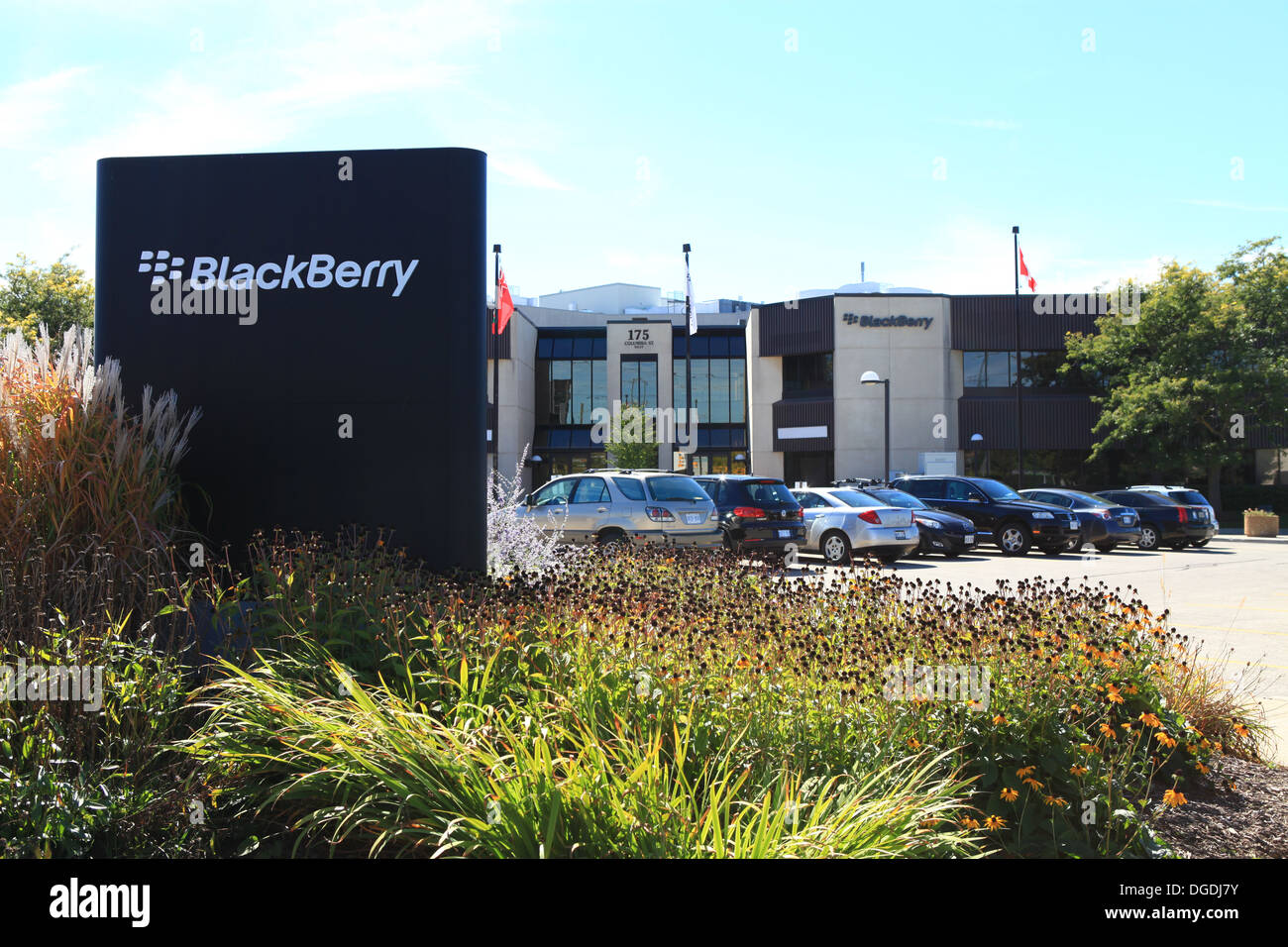 BlackBerry corporate office in Waterloo, Ontario, Canada Stock Photo