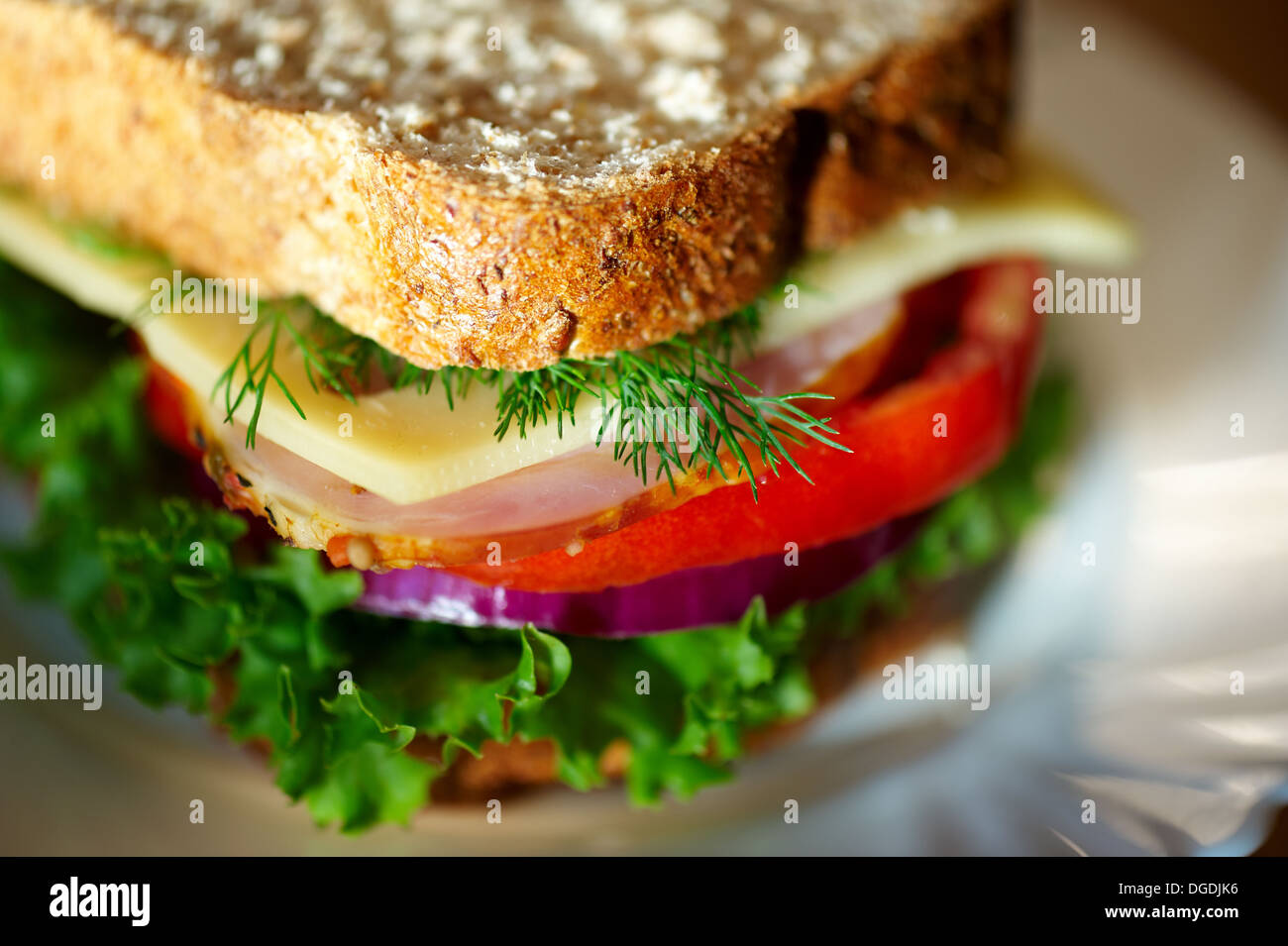 Samitch Close up of sandwich Stock Photo - Alamy