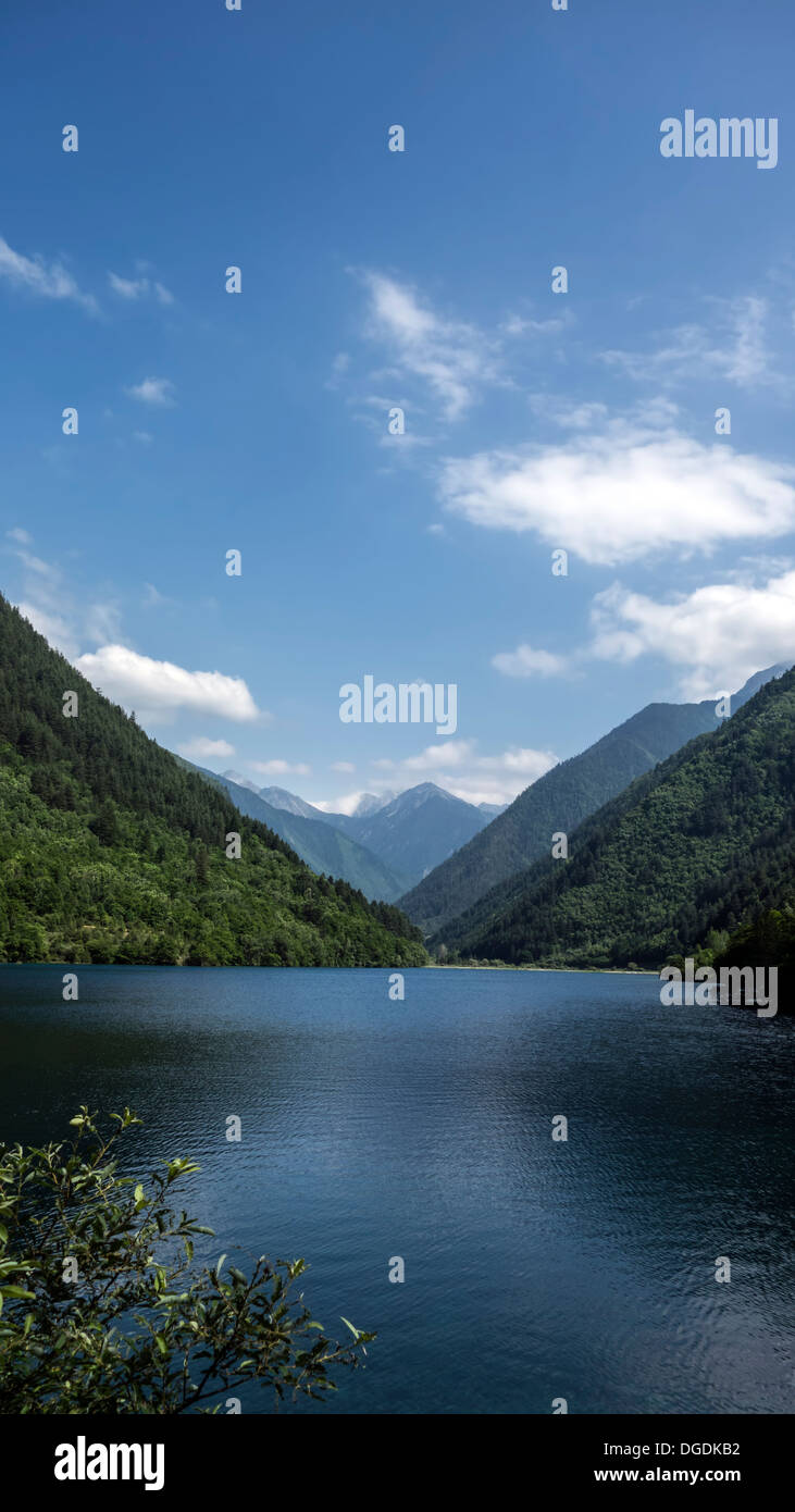 Beautiful landscape of sichuan, China Stock Photo