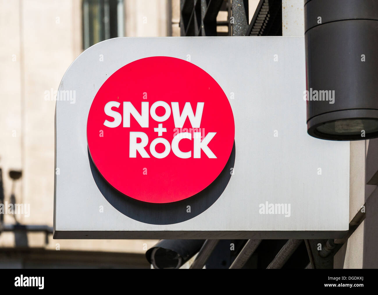 Snow+Rock Shop Sign Stock Photo Alamy