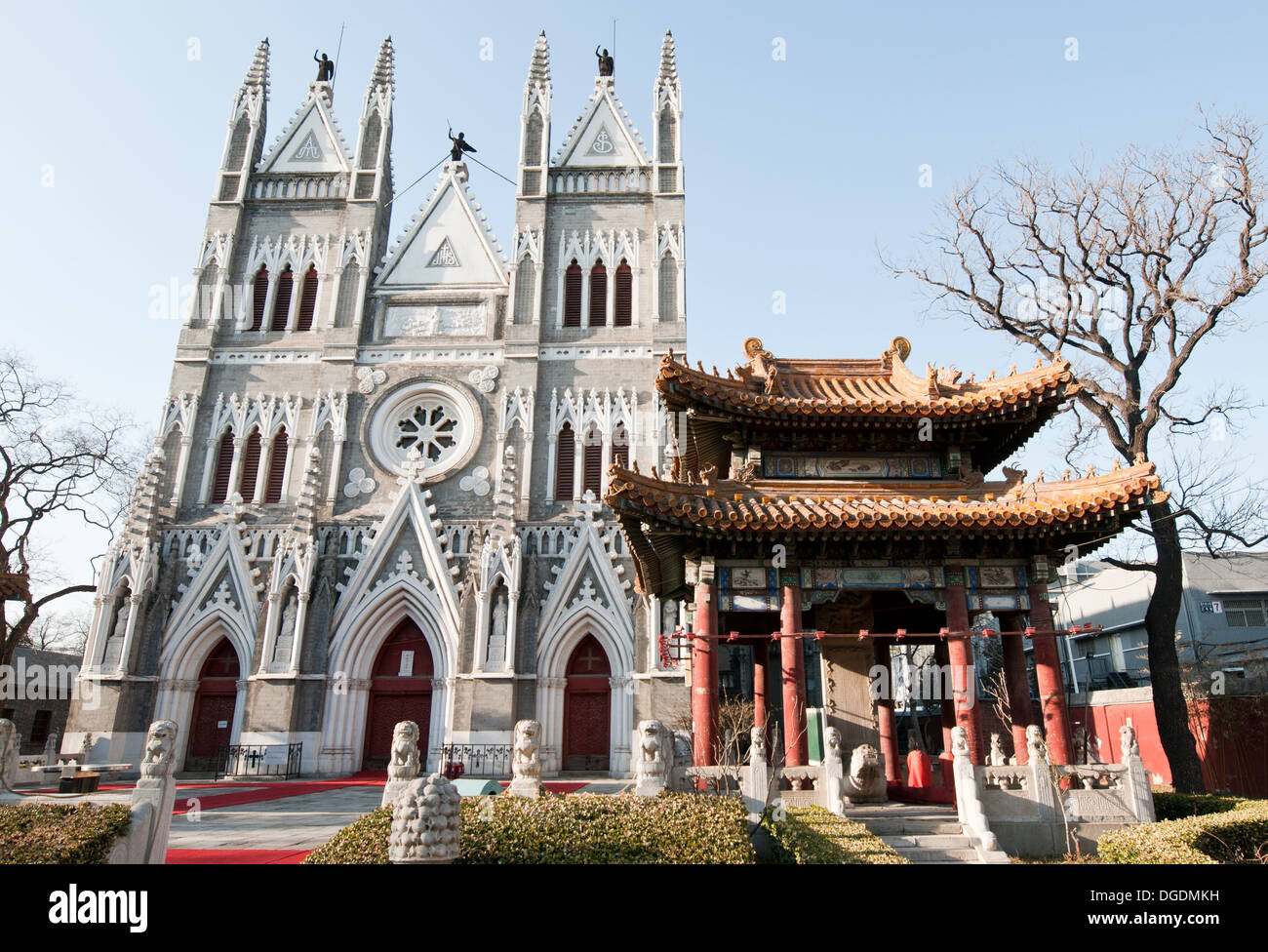 China Beijing Roman Catholic Church Stock Photos & China Beijing Roman