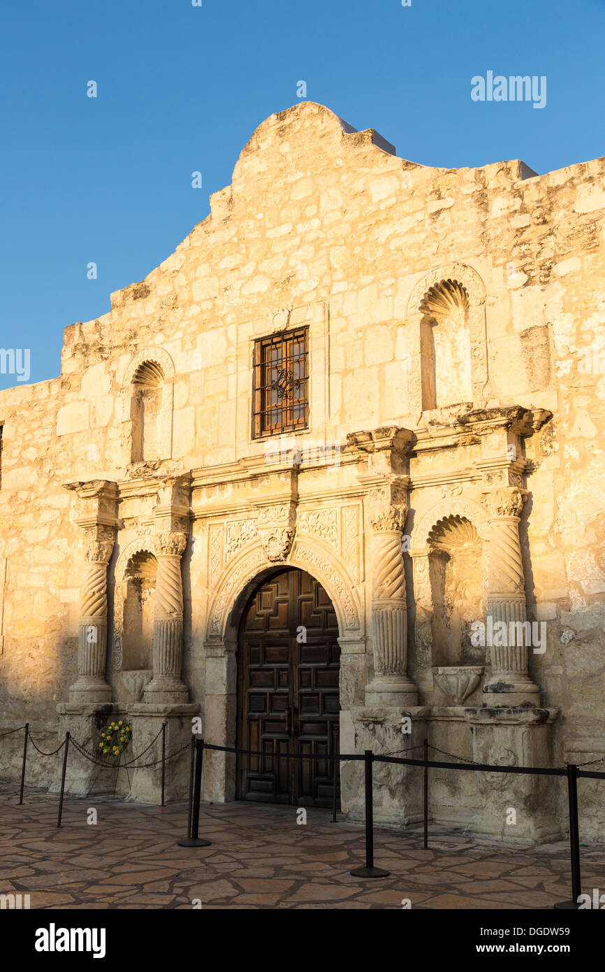 The Alamo on a sunny day San Antonio Texas USA Stock Photo