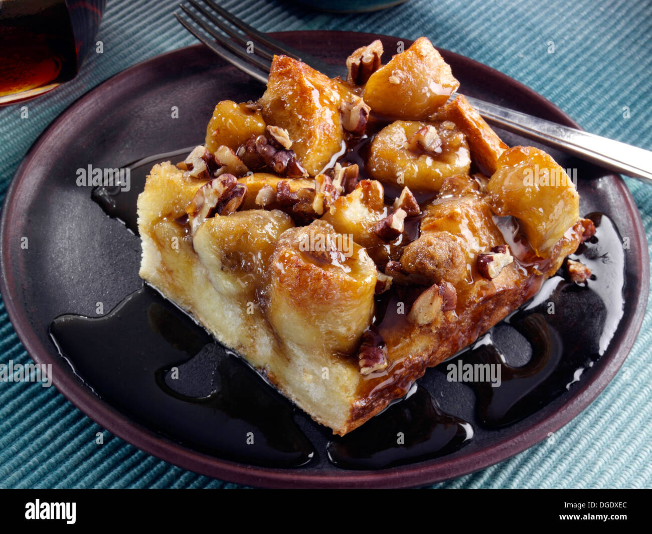 Banana Foster French toast bake Stock Photo Alamy