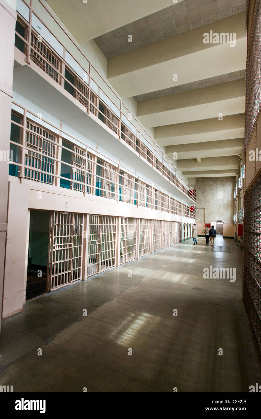 D Block Prison Cells On Alcatraz San Francisco Bay California USA D Block Prison Cells On Alcatraz San Francisco Bay California USA