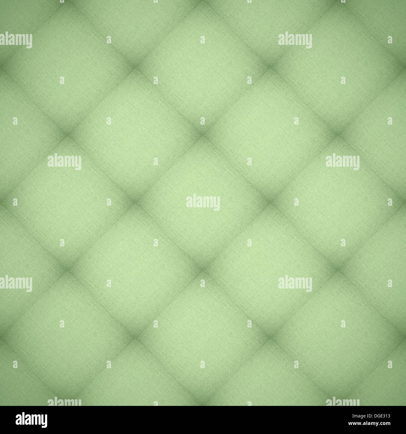 green abstract linen background or check pattern textile texture Stock