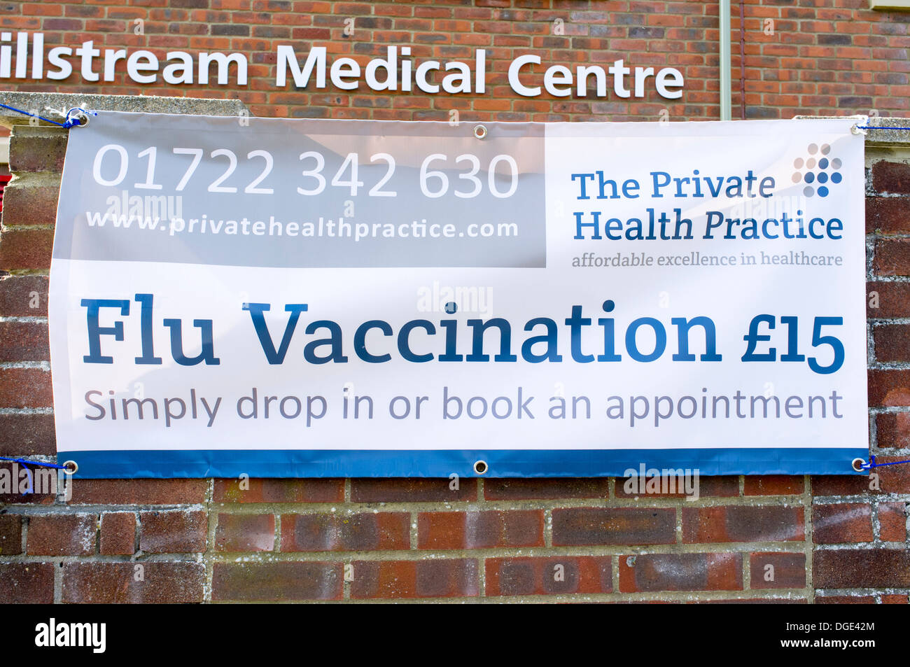 Flu Vaccination Poster Stock Photo 61776140 Alamy