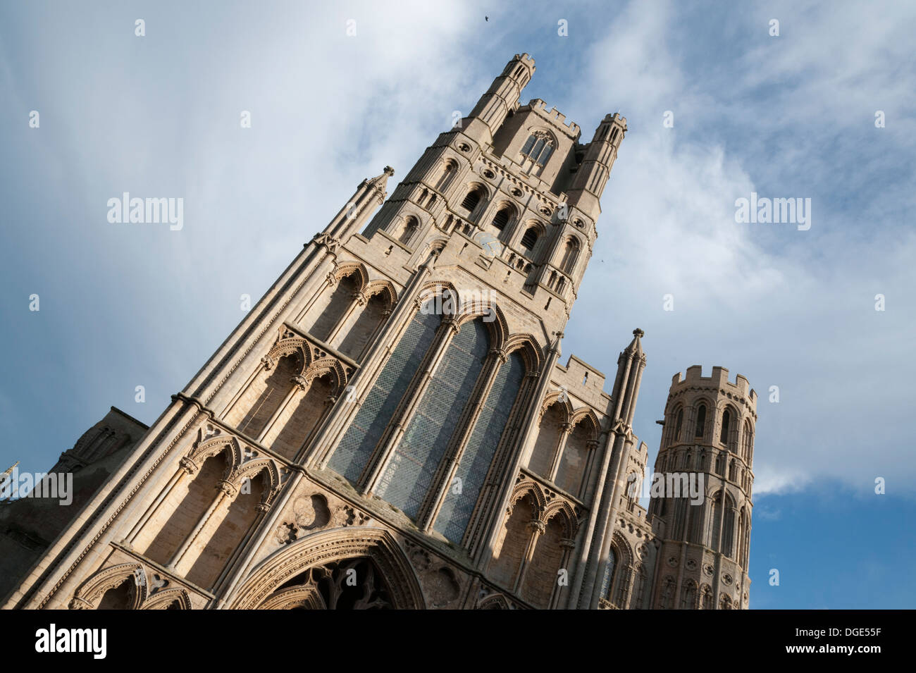 Detail of one the towers on Ely Cathedral UK Stock Photo