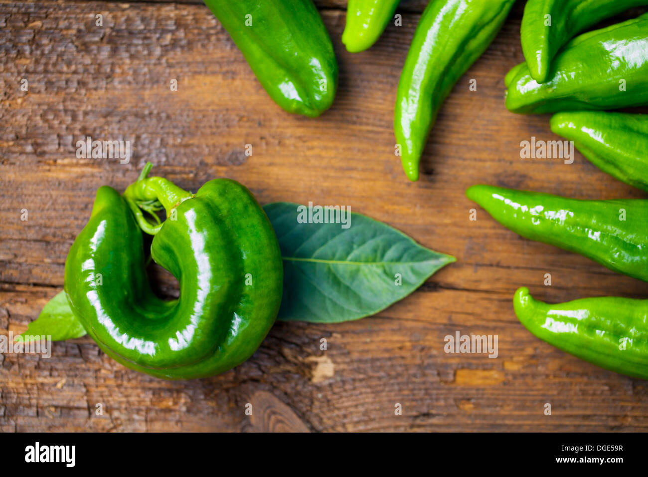Green pepper vegetable food hi-res stock photography and images - Alamy