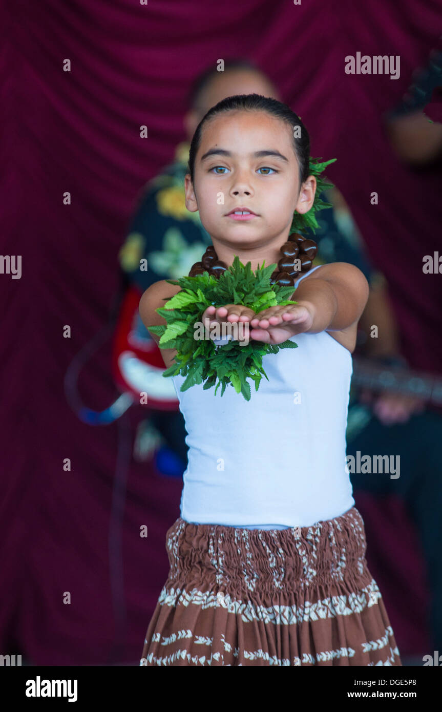 Dancers with traditional dress performs Hawaiian dance in the 23rd Annual  Hoolaulea Pacific Islands Festival in Henderson Nevada Stock Photo - Alamy