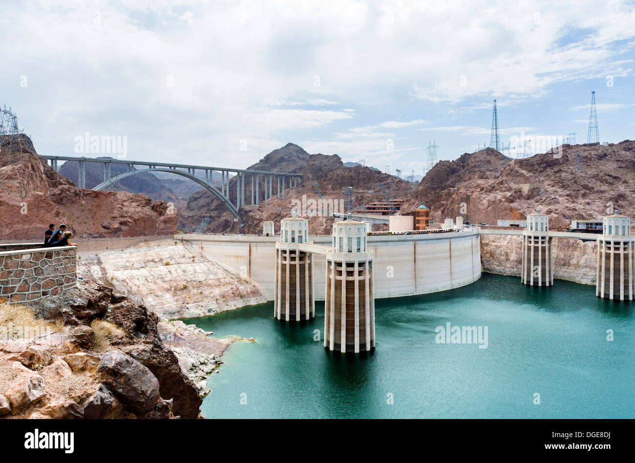 The Mike O'Callaghan - Pat Tillman Memorial Bridge overlooking