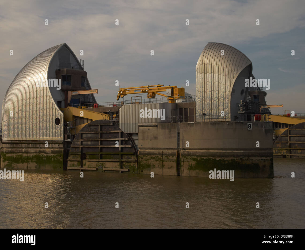 The Thames Barrier London England Stock Photo