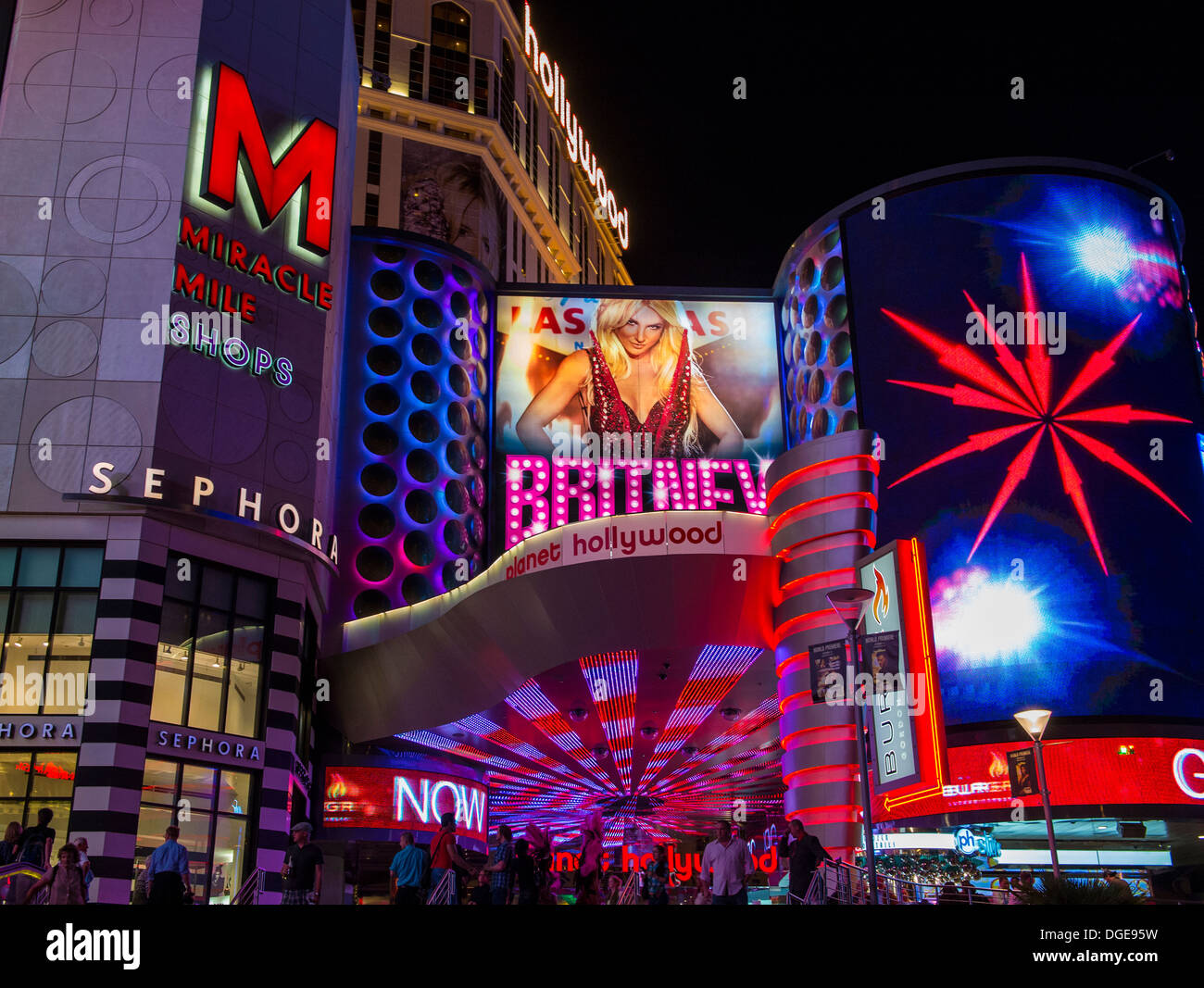 The britney Spears show poster at Hollywood Resort in Las Vegas