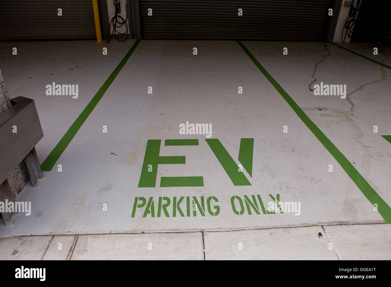 EV parking spot Stock Photo Alamy