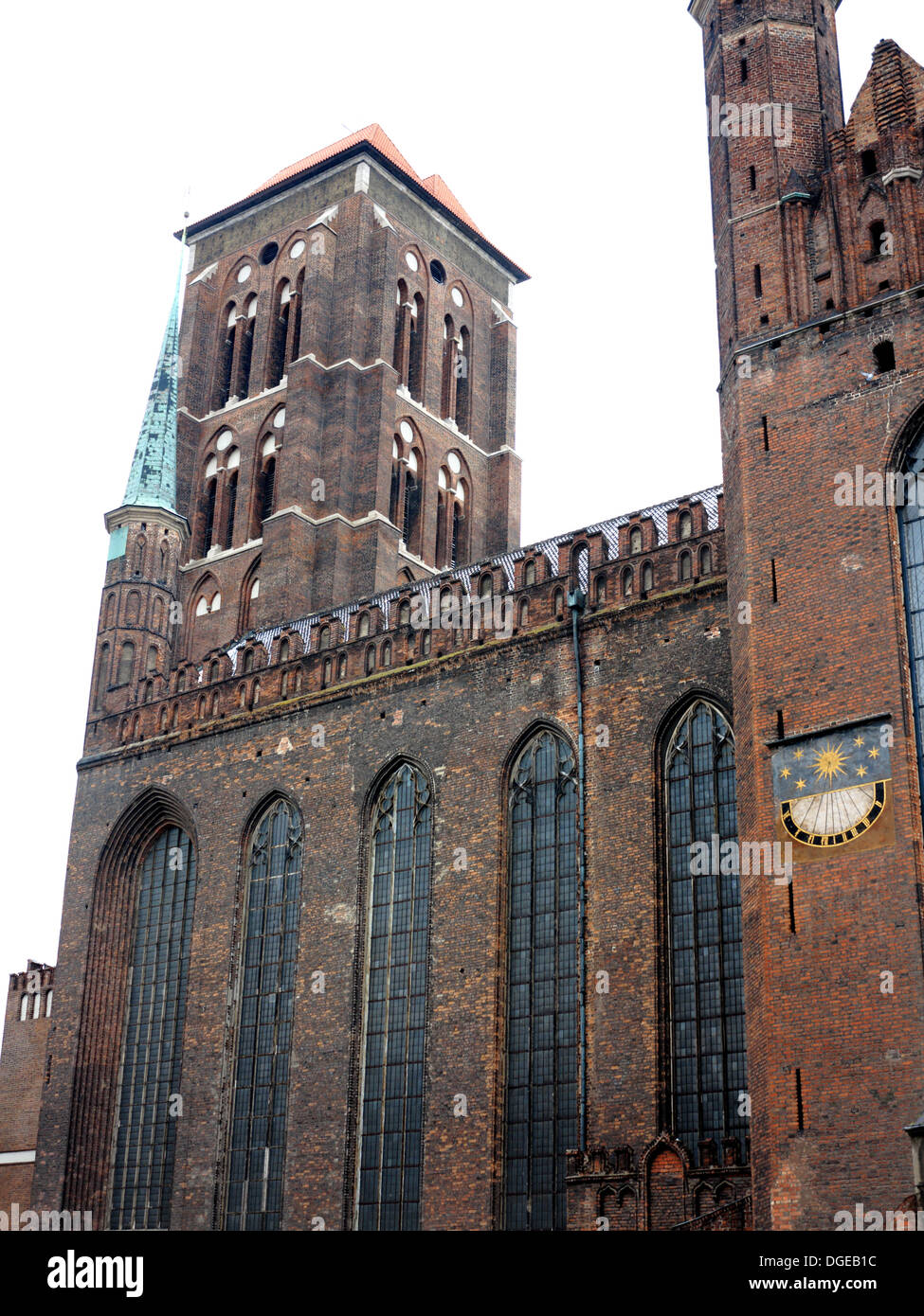 St. Mary's Basilica, largest brick church in the world, Gdansk, Poland ...