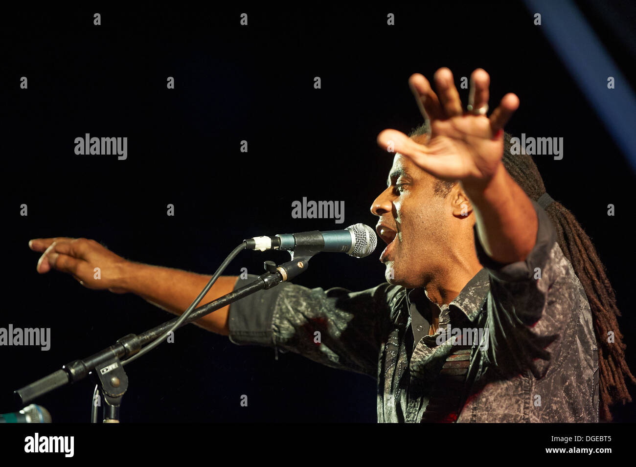 Kenny Neal, a blues musician. swamp blues ,guitar player,soloist, Stock Photo