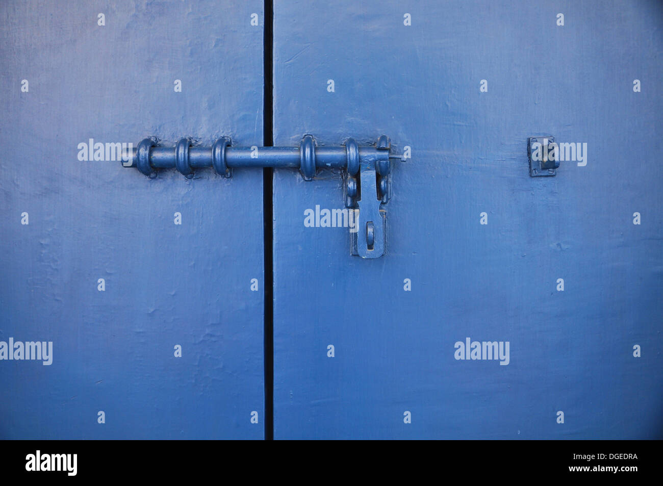 Security Door Lock Stock Photo Alamy