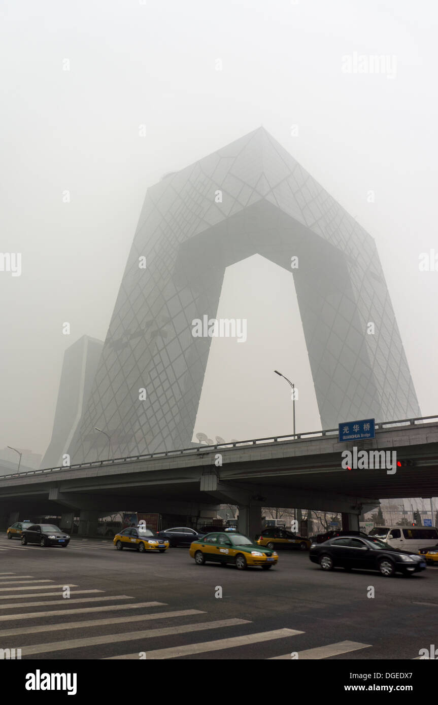 pollution in Beijing Stock Photo