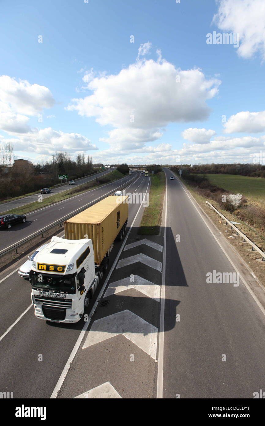 Busy a14 dual carriageway hi-res stock photography and images - Alamy