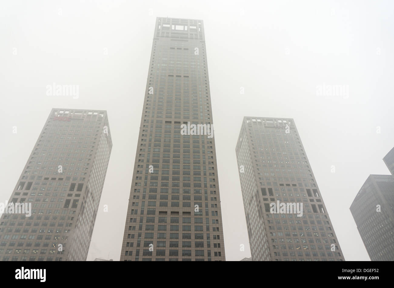 pollution in Beijing Stock Photo