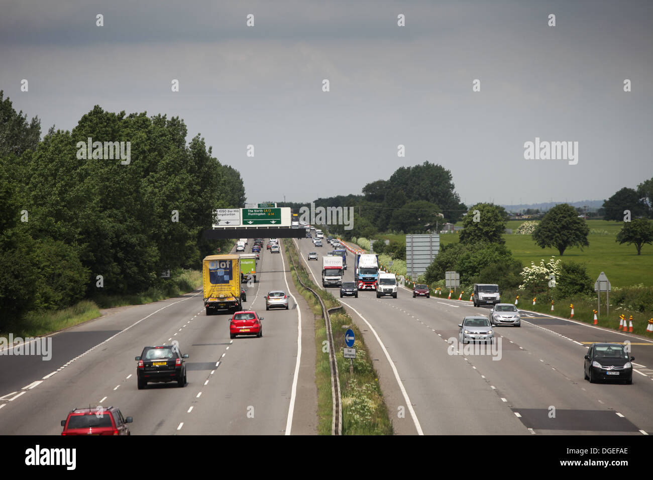 Busy a14 dual carriageway hi-res stock photography and images - Alamy