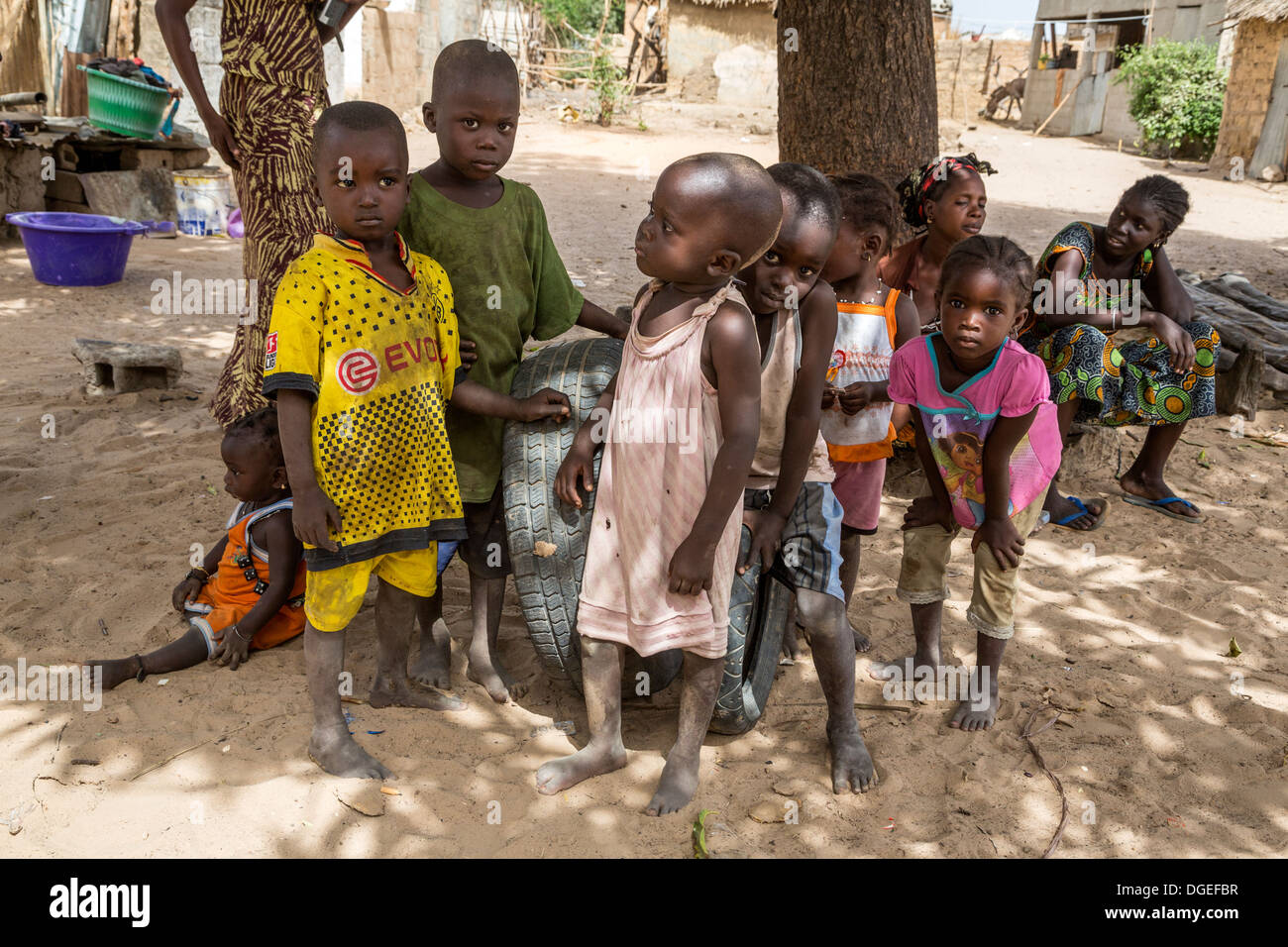 Nixo Village Children, near Sokone, Senegal. Serer Ethnic Group Stock ...