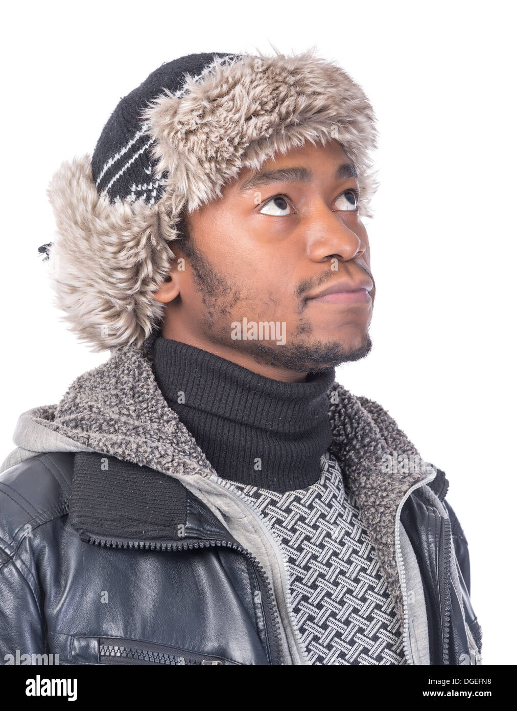 Man winter clothes fur High Resolution 