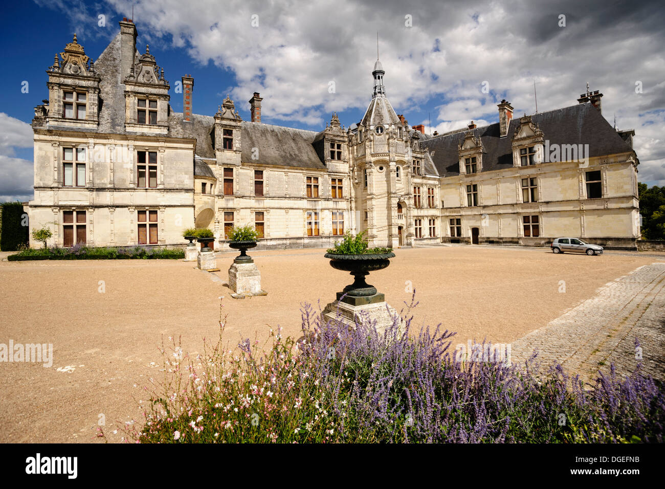 Castle of Saint-Aignan, Saint Aignan sur Cher, Loir et Cher, Centre, France Stock Photo