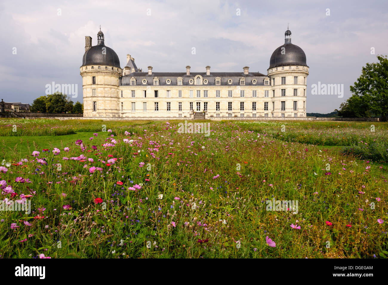 Chateau of Valencay in the Loire Valley, Indre, Centre, France Stock Photo