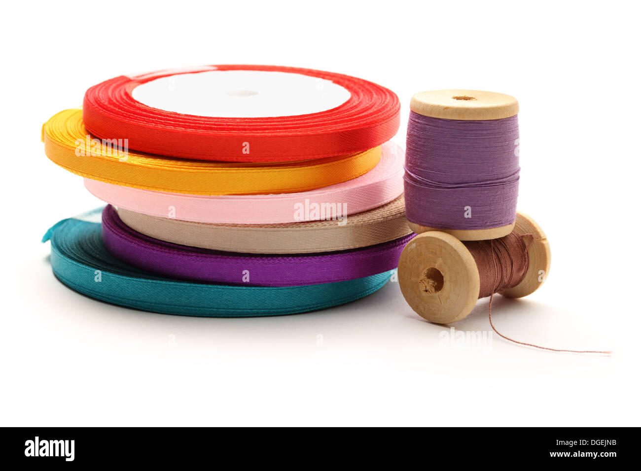 Pink thread design Cut Out Stock Images & Pictures - Alamy