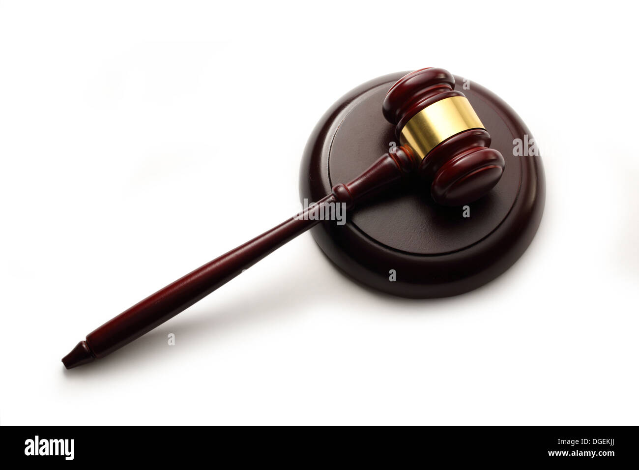 Handcrafted wooden gavel and block Stock Photo Alamy