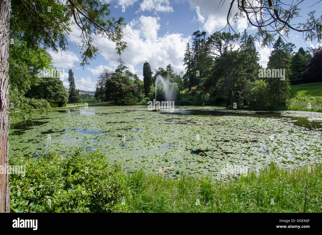 Powerscourt house and gardens, wicklow, ireland Stock Photo Alamy