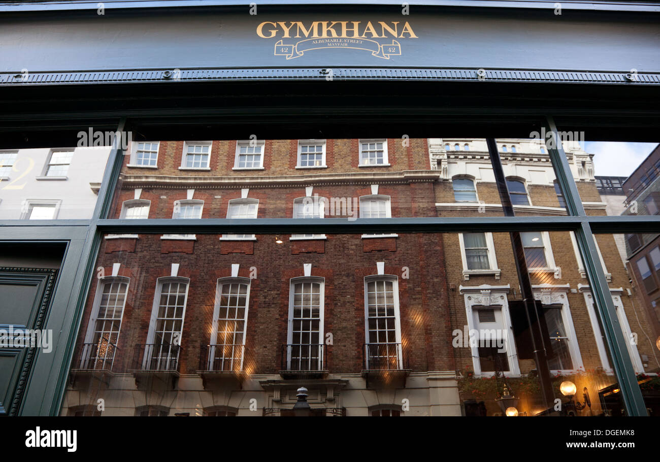 Gymkhana colonial themed Indian restaurant, Albemarle Street, Mayfair, London Stock Photo