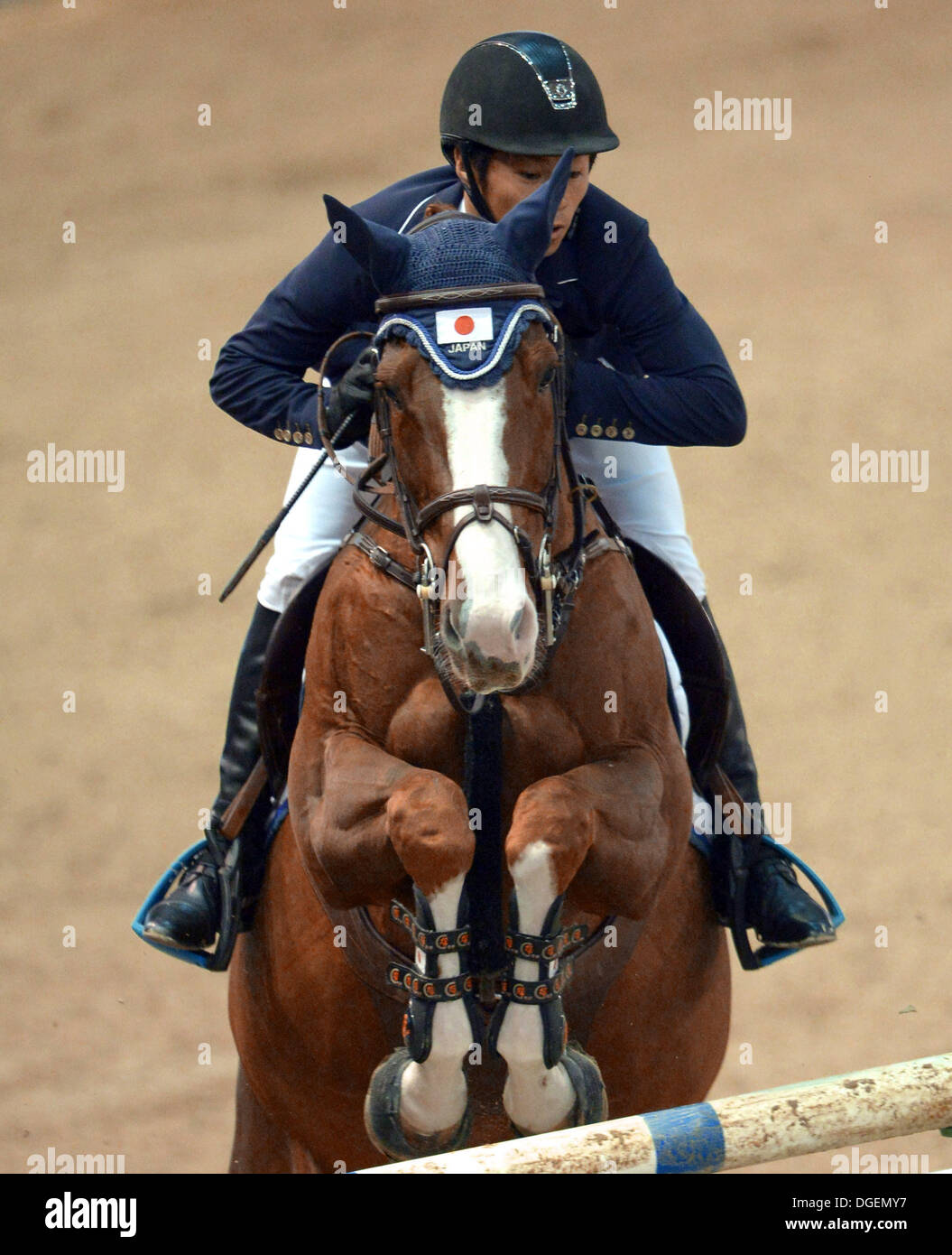 Hanover, Germany. 20th Oct, 2013. Japanese equestrian Eiken Sato