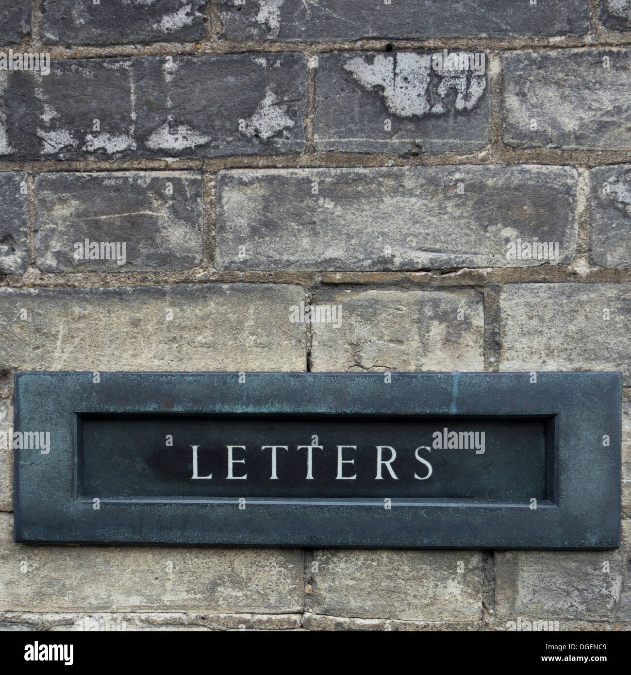 Post here an oldstyle letterbox, with the word LETTERS displayed on