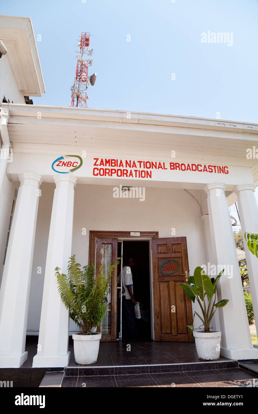Zambia National Broadcasting Association ( ZNBC ), Livingstone town office, Livingstone, Zambia Africa Stock Photo