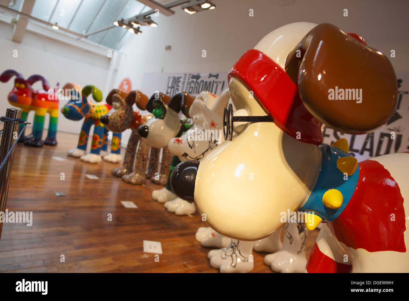 The Gromit Unleashed Exhibition "The Greatest Dog Show on Earth Stock